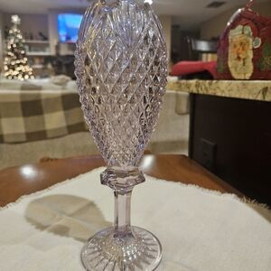 Elegant Lavender Crystal Vase